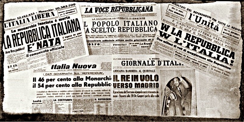 В конце концов, итальянцы выбрали республику, набрав 12 718 641 голос против 10 718 502 голосов монархии.