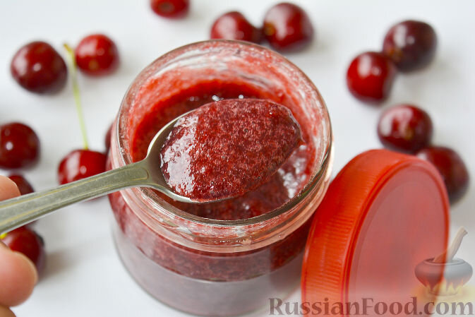 черешня, сахар