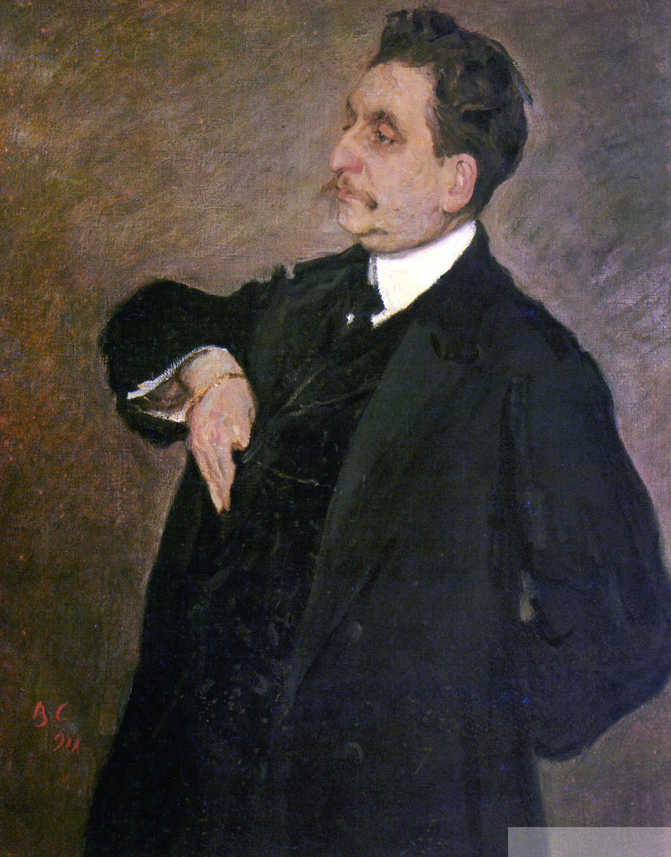 В. А. Серов. Портрет Владимира Гиршмана.
