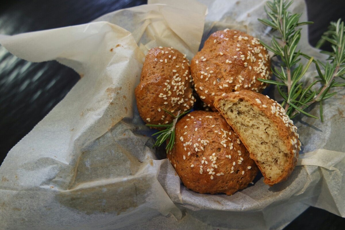 Булочки из ржаной муки с творогом рецепт