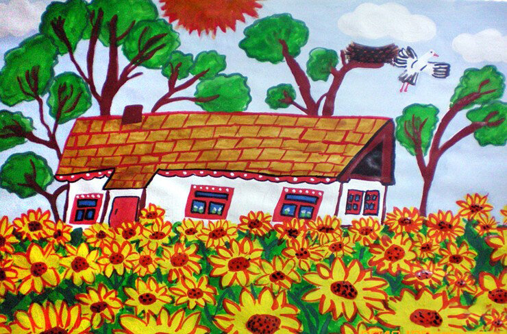 Пример детского рисунка.