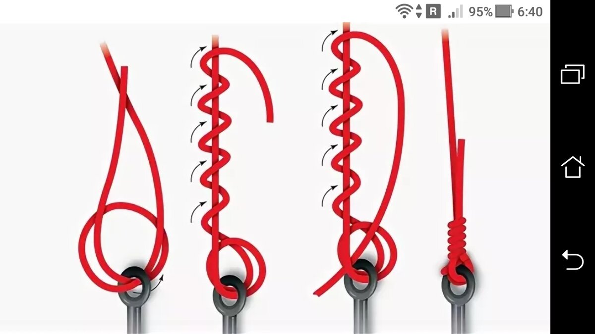 фото узел клинча для крючка