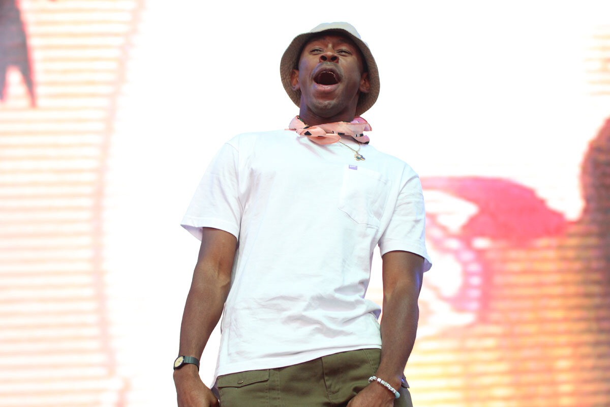 Тайлер, Создатель во время своего сета на своем фестивале  Camp Flog Gnaw 2018