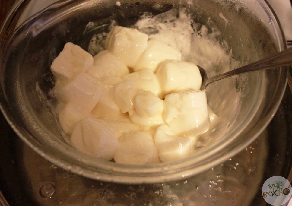 самодельная водяная баня для зефира.