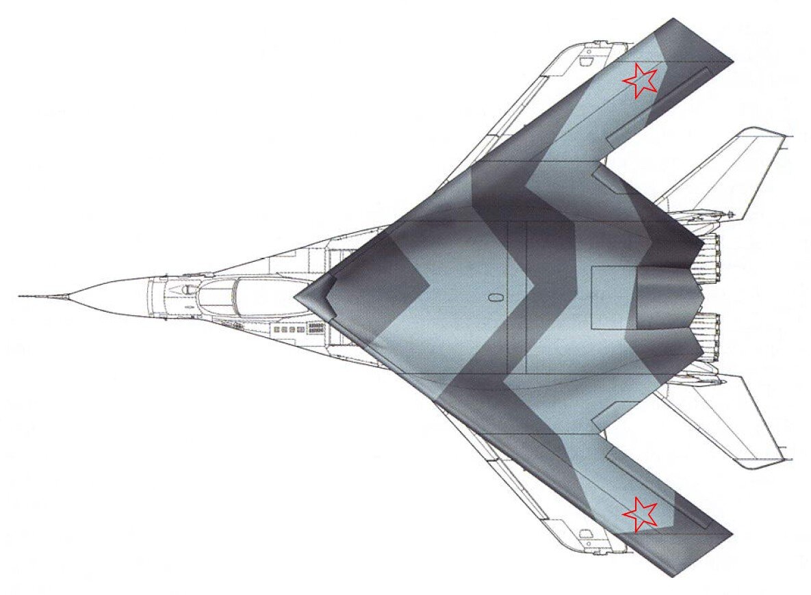 Истребитель су 57 рисунок