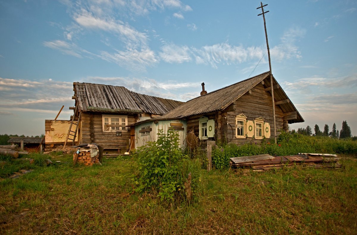 Деревенский дом Россия глубинка