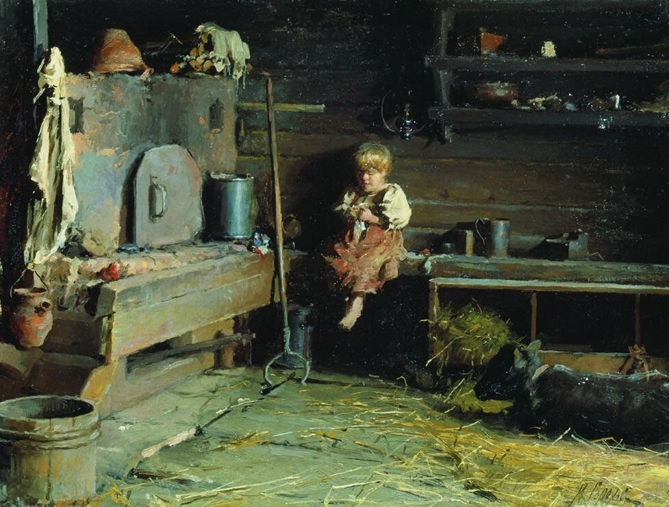 И.Горохов "В избе"