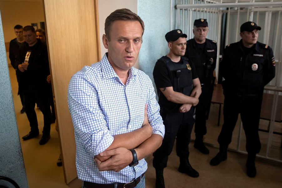Навальный в суде, 24 июля 2019
