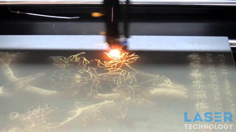 Гравировка стекла на лазерном станке