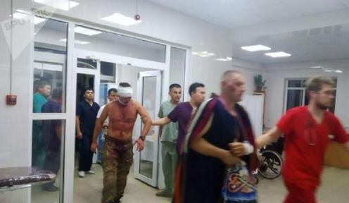   Прием раненых в больнице. Фото Sputnik