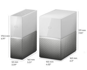 Размеры WD My Cloud Home и My Cloud Home Duo