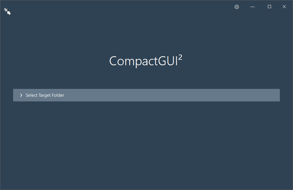 Интерфейс программы CompactGUI