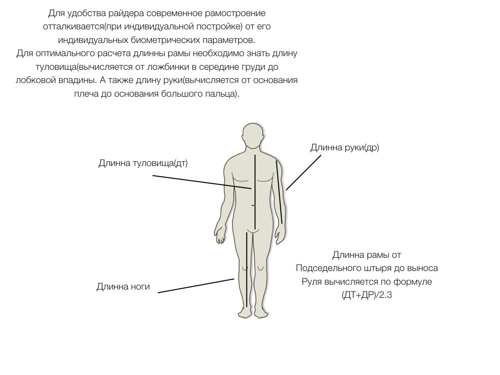 Важные параметры райдера, которые нужно знать, изготавливая для него раму