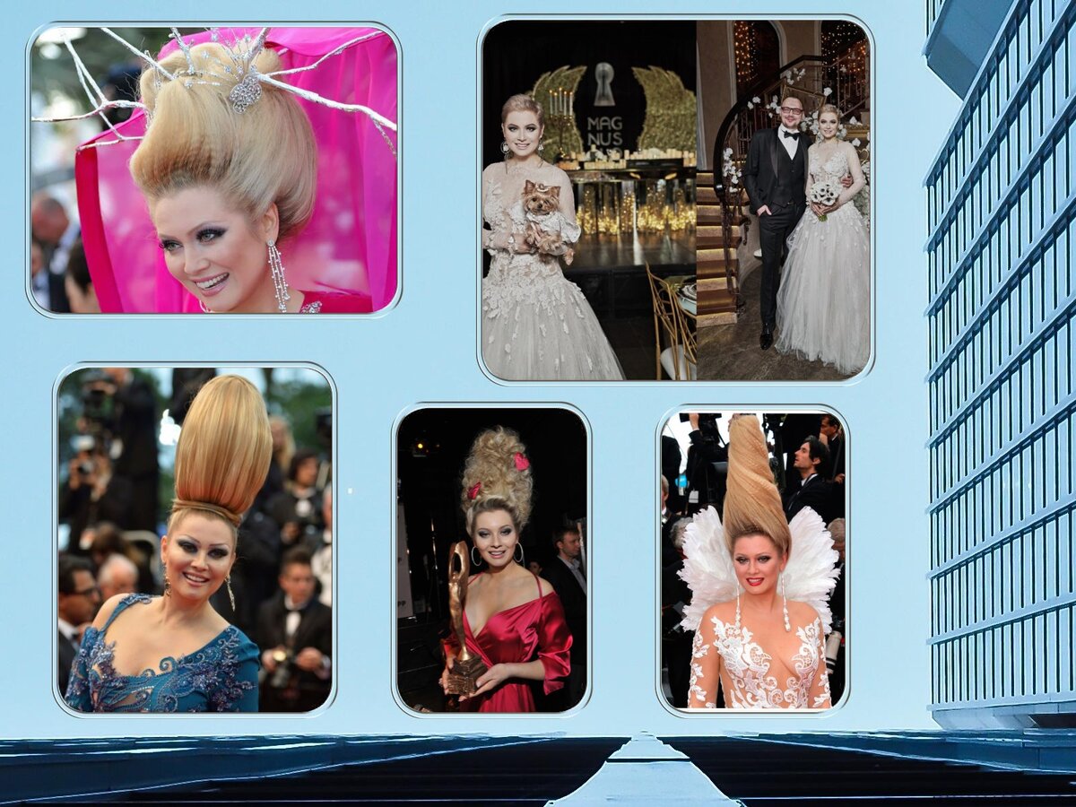 Наконец убрала пирамиды на голове.