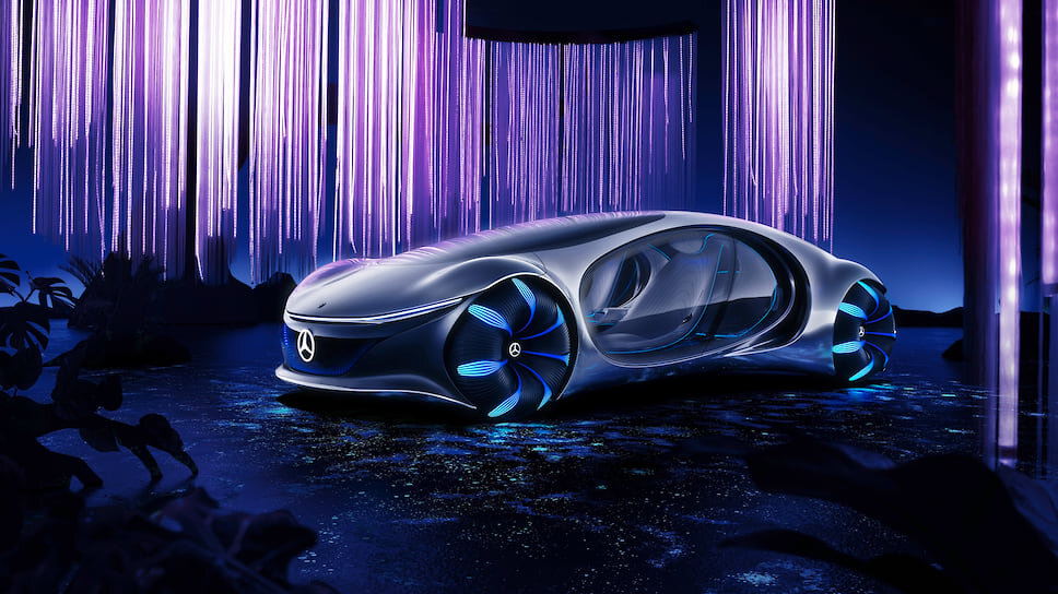 Компания Mercedes-Benz презентовала концепт-кар Vision AVTR (Advance Vehicle Transformation), созданный по мотивам фильма «Аватар» Джеймса Кэмерона.
