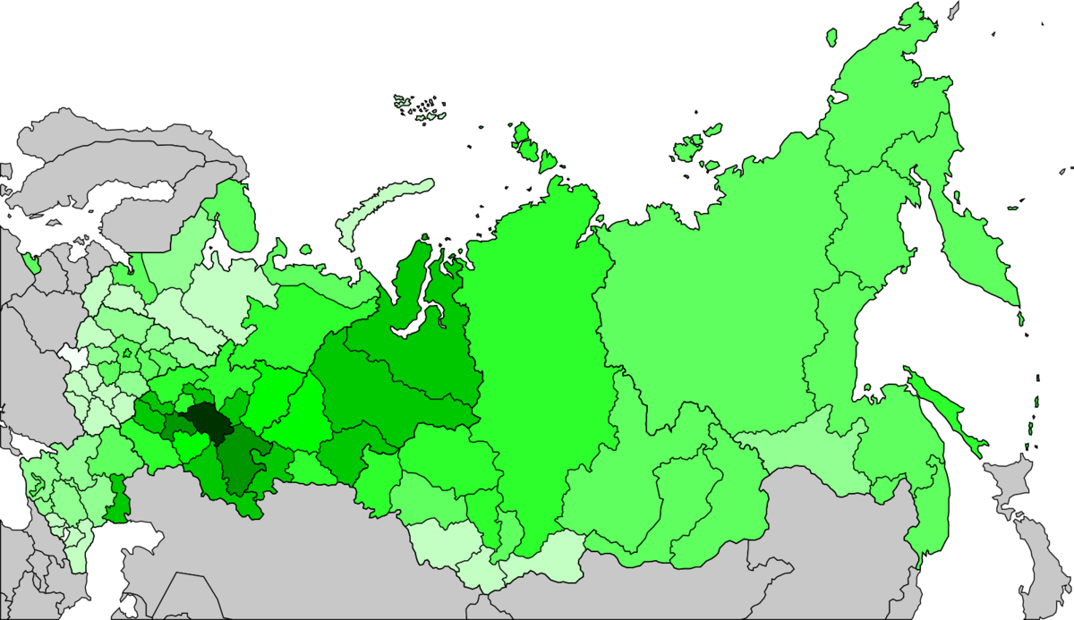 Проживание татаров. Ареал расселения Башкиров.