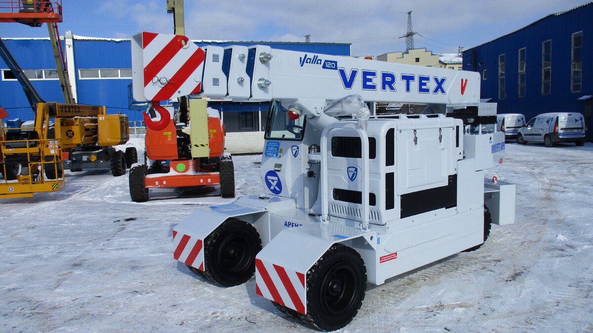 Самоходный промышленный кран Valla 120 D от VERTEX