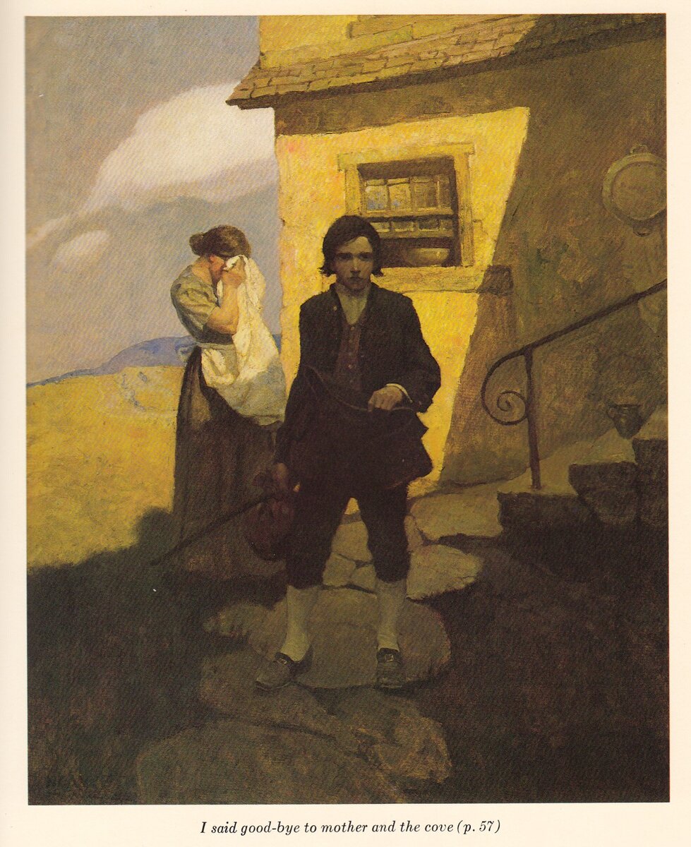 Иллюстрация Ньюэлла к роману Р.Стивенсона "Остров сокровищ" 