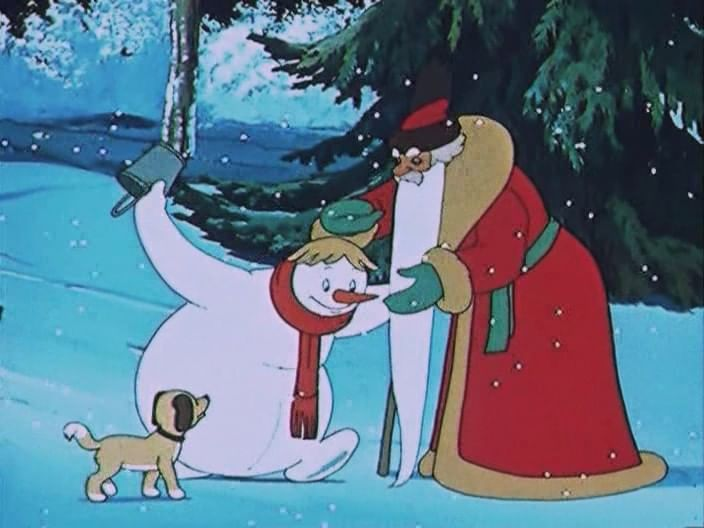 Кадр из мультфильма «Снеговик-почтовик».