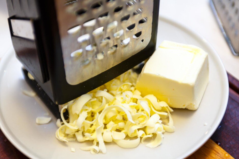 Сливочное масло на терке