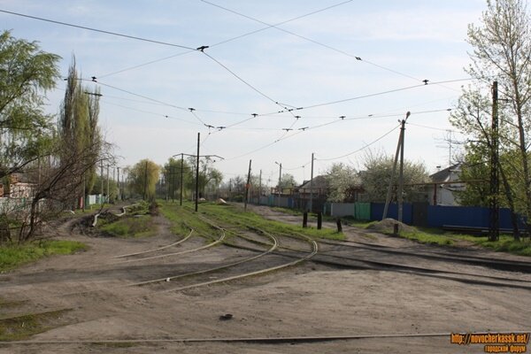 Пересечение улиц Войковой и Трамвайной. Фото novocherkassk.net