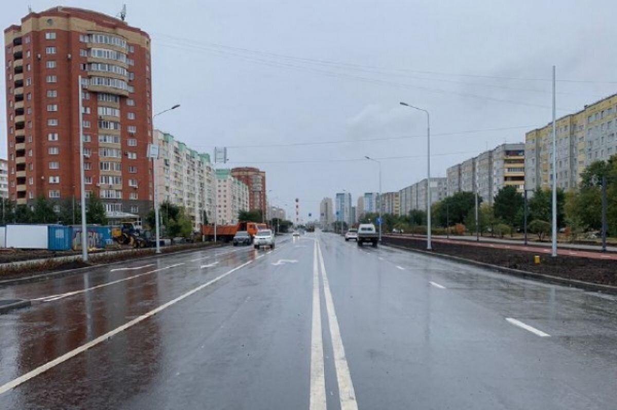    В Омске подходит к концу ремонт дороги на Крупской