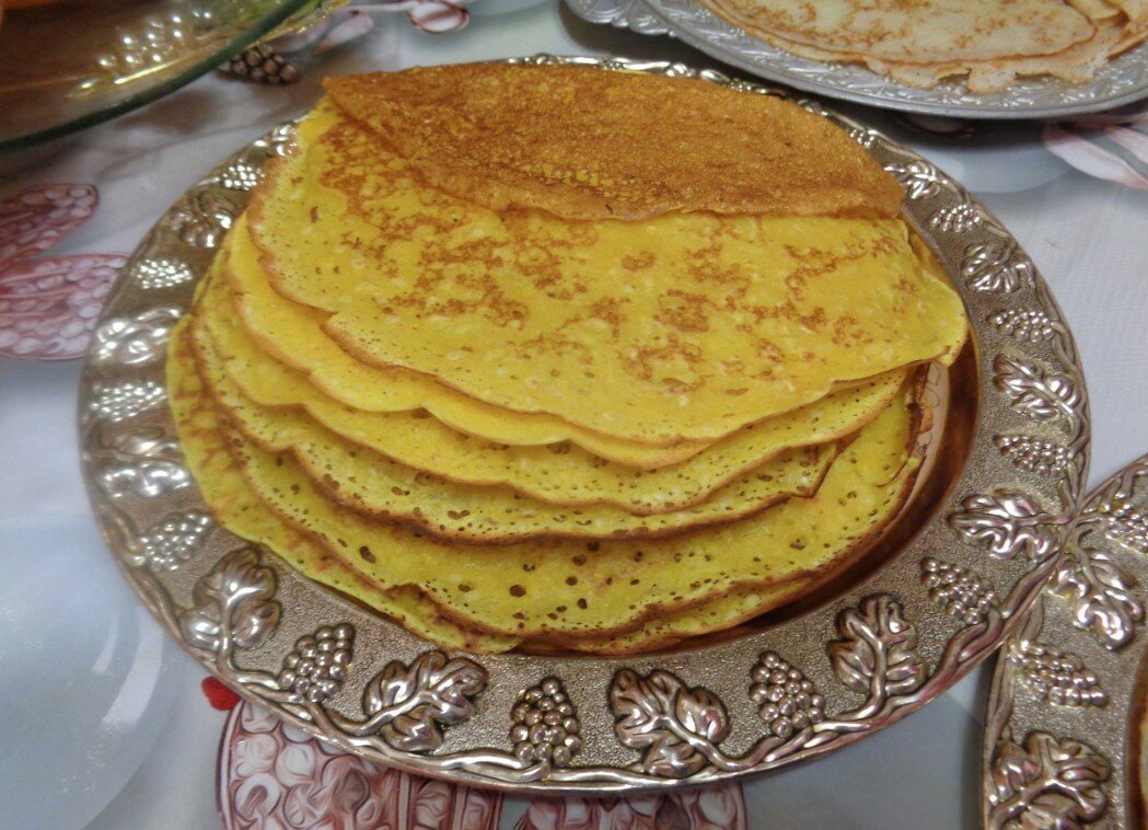 Блинчики с кунжутом фото