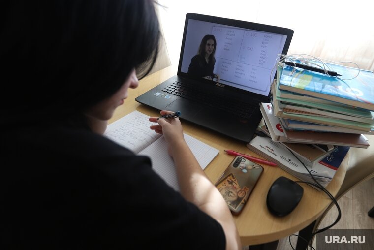    Курганские школьники вынуждены учиться дистанционно