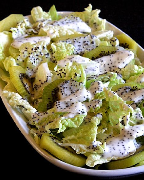 Острый салат с киви