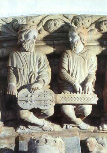 Барельеф собора св. Иакова в Сантьяго-де-Компостела, 1188 г.