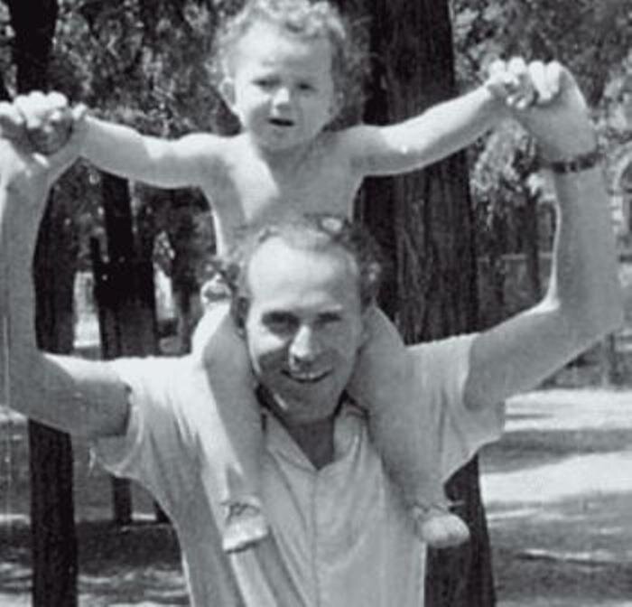 Дмитрий Дибров с отцом,1959