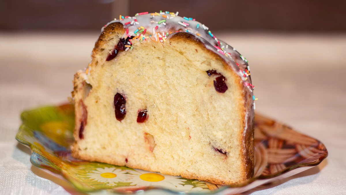 Пасхальный кулич на заварном тесте