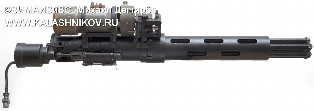 7,62-мм опытный пулемёт шквального огня системы Ярцева. Образец № 2 с задним расположением соленоида привода подающего механизма