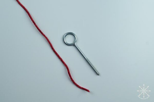 Как вязать ступенчатый узел - шаг 1