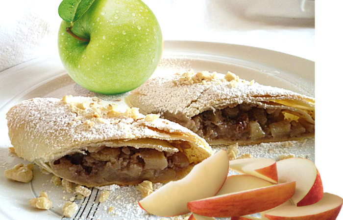 венский штрудель с яблоками