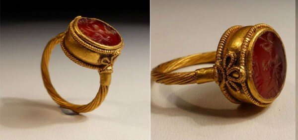 Древнеримский перстень-печатка с сердоликом. Источник: world-jewellery.livejournal.com