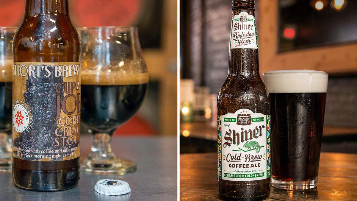 Стаут и эль на основе кофе.