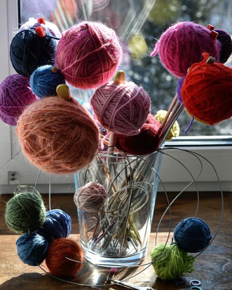 Клубочный букет