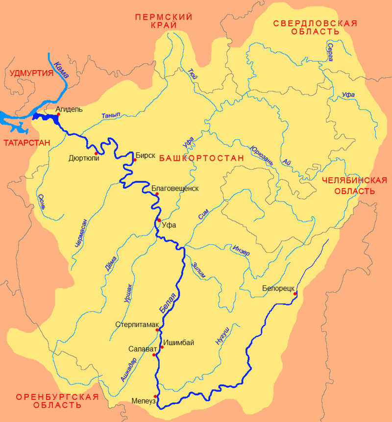 Бассейн реки Белая