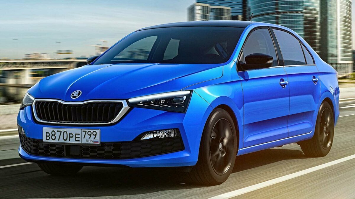 Вид обновленной Skoda Rapid спереди