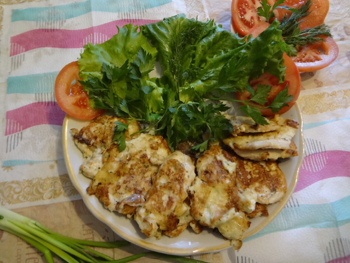 Куриная отбивная в пряном кляре