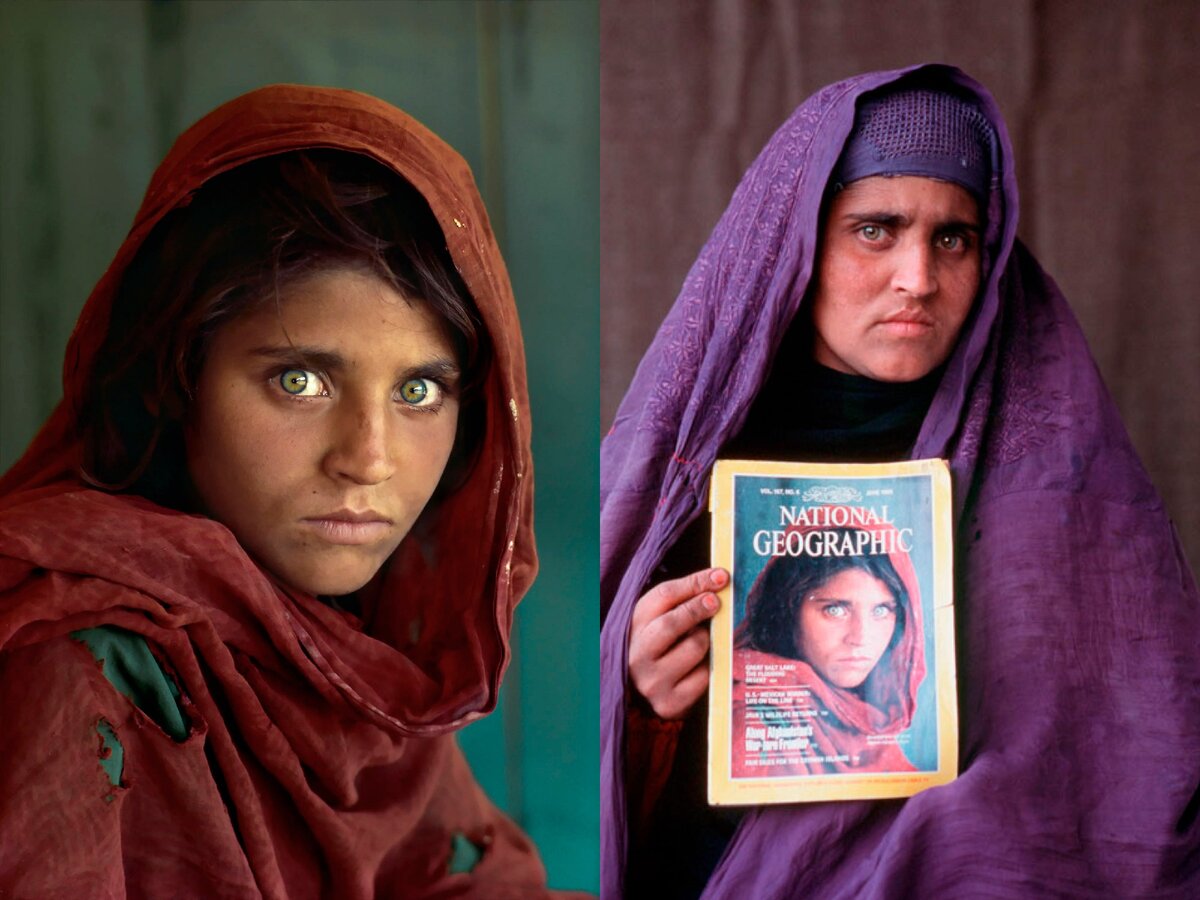 Фото сделаны в 1985 и 2002 годах: Стив Маккарри/National Geographic. 