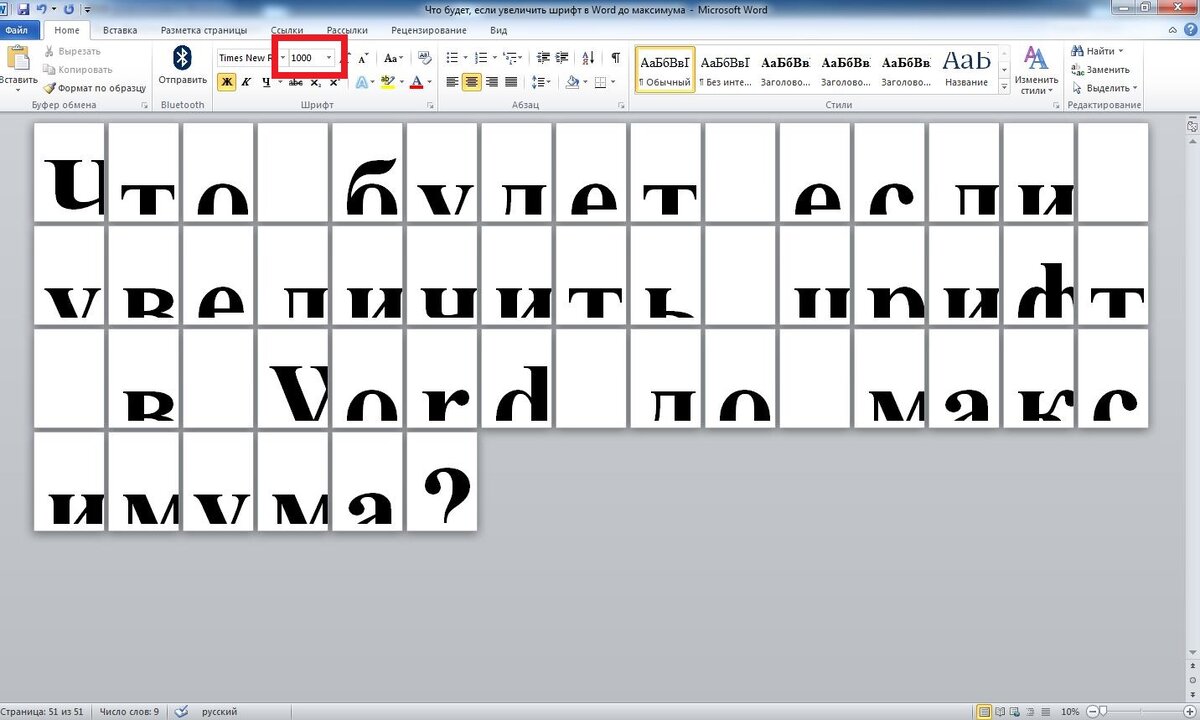 Размеры шрифта в Word, OpenOffice и LibreOffice