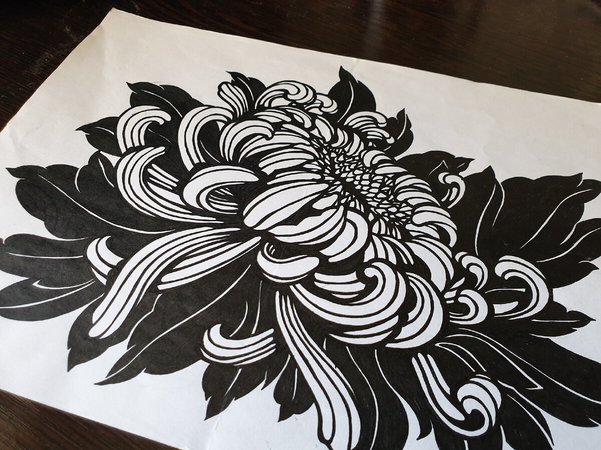 Специально добыла черно белую картинку из своих запасов рисунков :)