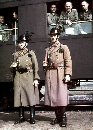 Венгерские солдаты караула. /фото реставрировано мной, изображение взято из открытых источников/  