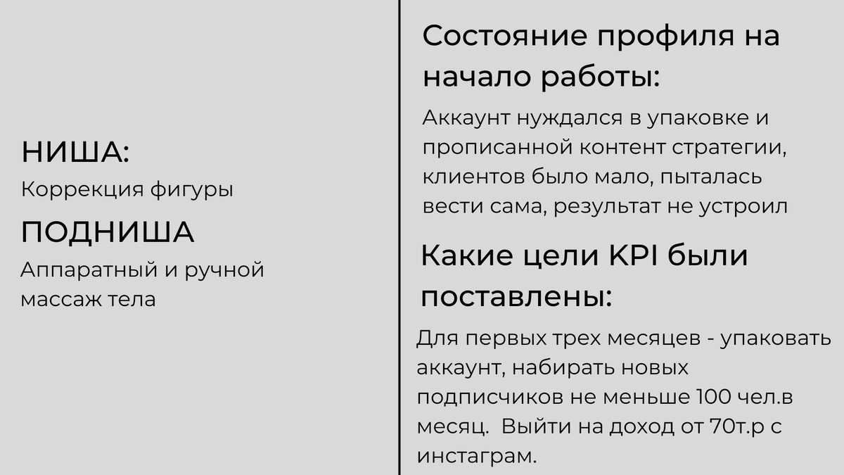 Рост аккаунта и доходов был в геометрической прогрессии, kpi выполнили.