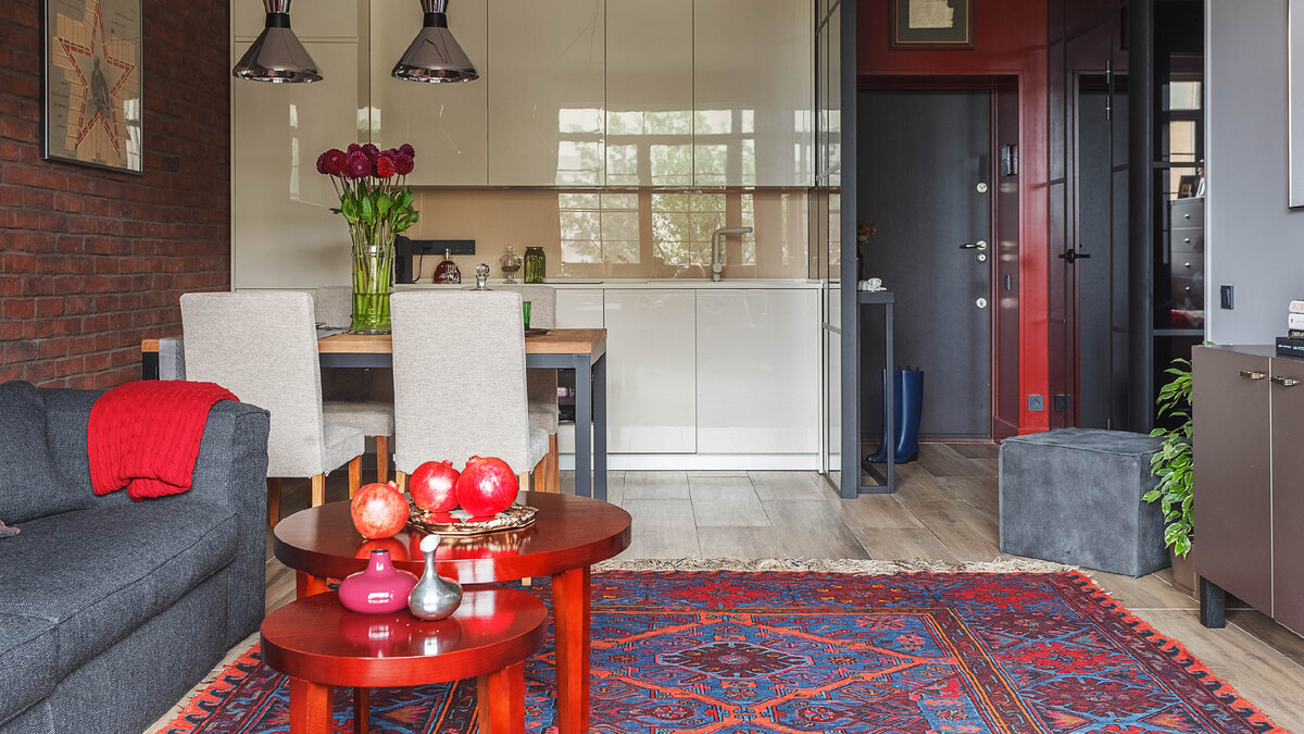 Килим в одном из моих дизайн-проектов. http://www.kirpichevaj.com/