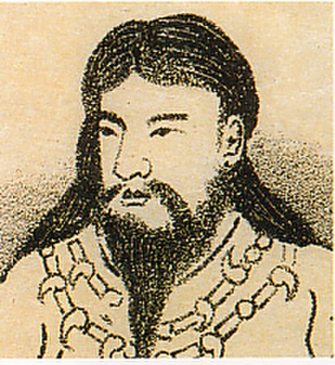 Фото из открытых источников. Японская гравюра, Император Кайка