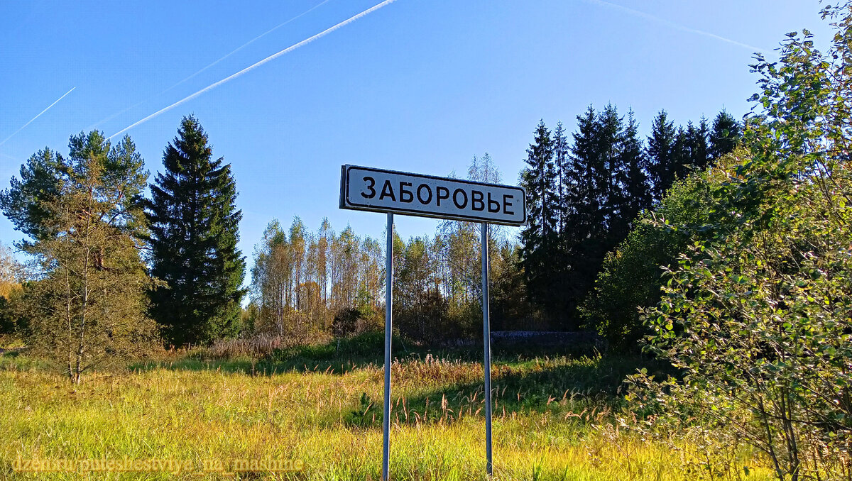 При въезде в село Заборовье