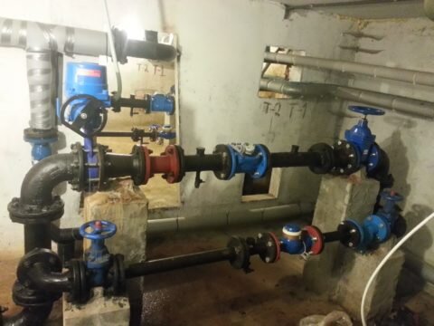  Водомерный узел жилого дома после капремонта